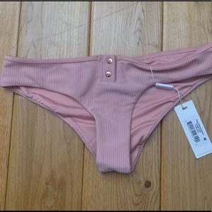 NWT Frankie’s Bikini Alana Bottoms Vintage Rose